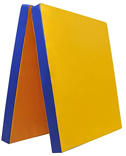 Grevinga® klappbare Leichtturnmatte | VB 80 | 200 x 100 x 6 cm | GELB-BLAU