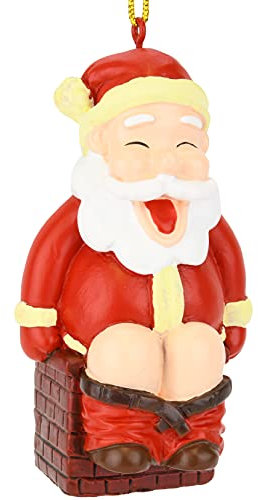 Tree Buddees Lustiger Weihnachtsmann-Kackhaufen-Weihnachtsschmuck