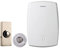 Honeywell Oakland Wired Doorbell with 7200 Cable and Byron 2204 Nickel Bell Push