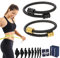 1/2/5 Stück Crainoc Titaniumion Armreif, Titanium Ion Armreif, Lymphdrainage-Armband, Magnetische Lymphdrainage-Armbänder für Männer und Frauen (Schwarz+Schwarzgold)