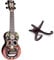 Mahalo Ukulele MA1SKBK Sopran Mexikanischer Schädel & TIGER XFrame Ständer aus Holz für Ukulele, Mandoline, Banjo und Violine Zerlegbar