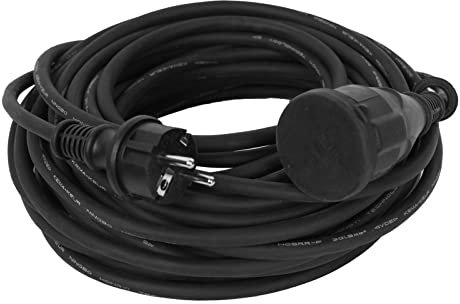 3/5/10/20 Meter Outdoor Kabelverlängerung Verlängerung Verlängerungskabel für außen Kabel Stromkabel, Größen:20 Meter