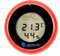 Digital Wetterstation für Innen mit Thermometer und Hygrometer und Wettertrend Anzeige für Innenräume Zimmer Keller Speicher Luftfeuchteanzeige und Temperaturmesser (Rot)