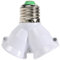 ALINUOYQ 2 in 1 E27 presa lampada splitter adattatore base base supporto