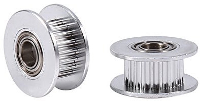Riemenantrieb Umlenkrolle, 2pcs Aluminium Pulley, 6Mm Zahnriemenantrieb Umlenkrolle, 5mm Innendurchmesser mit Lager für 3D Drucker