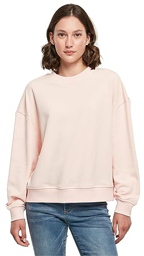 Build Your Brand Damen Sweatshirt Ladies Oversized Crewneck pink L