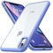 CANSHN Cover per iPhone XR, Custodia Trasparente per Assorbimento Degli Urti con Paraurti in TPU Morbido [Protettiva Sottile] per iPhone XR da 6,1 Pollici - Viola Chiaro
