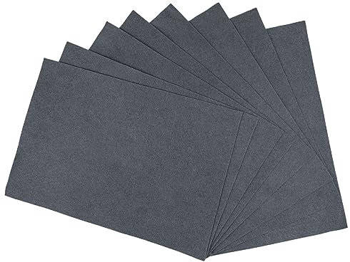 Interdruk - Felt Sheets - DIY Textile Fabrics Craft - 8X A4 Sheets - Gray