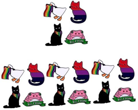 GALPADA 16 Stk Ente Brosche Sicherungsstift Sicherheitsbrosche Kawaii Brosche Rucksack-anstecknadel Rucksäcke Stift Pin-ästhetik Hutdekorationsnadel Legierung Kind Niedlich Wäscheklammer