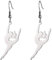 Amaxer Gymnastik Ohrringe für Mädchen Turner Geschenke Herz Gymnastik Schmuck Inspirierende Gymnastik Team Geschenke Statement Dangle Drop Ohrringe Schmuck Geschenk (Gymnastik Styling 9)
