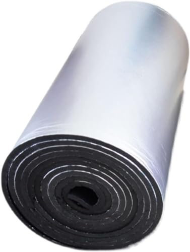 Doppelte Aluminium-Luftpolsterfolie, Auto-Schallschutz-Schaumstoffmatte, selbstklebende Schallschutzfolienrolle, for Schuppen, Dächer, Dachböden, Räume, Wohnmobile ( Color : 5mm(thk) , Size : 1*2M(2m²