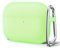 Oakxco für Airpods Pro 2 Hülle Karabiner, Wasserdicht und Stoßfest Silikon Protective Case, Airpods Pro Case Dünn Weiches, Elegant Kawaii Einfarbig Design für Damen Männer, Glow in Dark Green