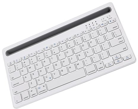 OSALADI Teclado Inalámbrico Silencioso Recargable para Tableta y Teléfono Móvil Compatible y