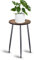 MUAEEOK 50 cm Ebenen, Blumentopfständer, Pflanzenständer aus Metall, moderne abnehmbare Tabletten aus Metall, ideal für Haus, Balkon, Garten, Innenbereich, Braun