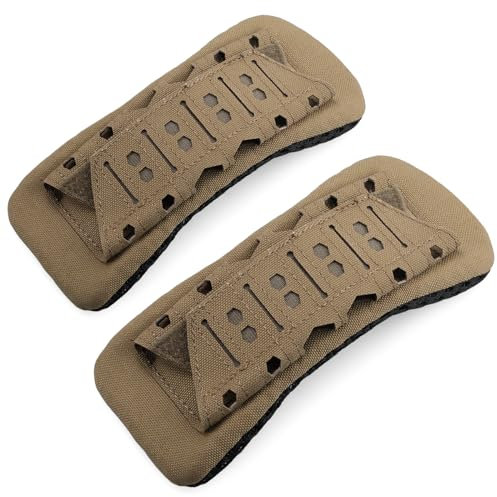 WYNEX Shoulder Strap Pad with Vest Carrier, 2 Pack Backpack Strap Cushion Pads Bag Strap Soft Mesh Pads with Tactical Gear for Men