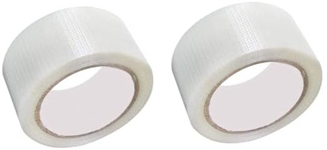 Acrylic Lot de 2 rubans de réparation pour rideaux,patchs,Ruban de réparation,Ruban de Réparation de Tente,imperméables,résistants aux UV,pour bâches de camions,rideaux de soleil,rideaux (5 cm x 8 m)