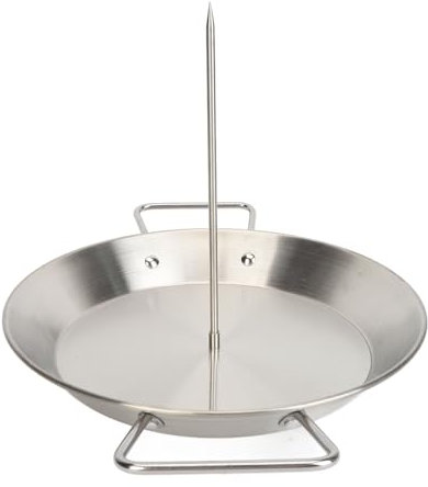 Wifehelper Vertikaler SpießGrill aus Edelstahl, Abnehmbarer, Multifunktionaler Grill für Familientreffen mit Edelstahlkonstruktion (Originalfarbe)