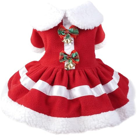 Haustier Weihnachtskleidung, Hunde Weihnachtskostüm, Katzen Kleidung Weihnachten, Weihnachtskleid Katze, Hunde Outfit Weihnachten, Weihnachtsoutfits für Kleine bis Mittelgroße Hunde und Katzen(M)