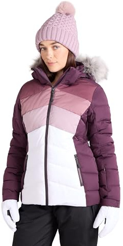 Mountain Warehouse Cascade Womens Padded Ski Jacket - Atmungsaktiver & wasserabweisender Mantel mit Kapuze, Komfortabel -Winter Skiing, Sports & Outdoors