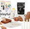 KLAYFUL - Lufttrocknungs Set für DIY | 1,5kg Terrakotta-Ton, Werkzeuge, Pinsel, Haftgrundierung, Farben, Schutzlack, Anleitung und Arbeitsunterlage (Terrakotta-Ton - Ohne Farben)