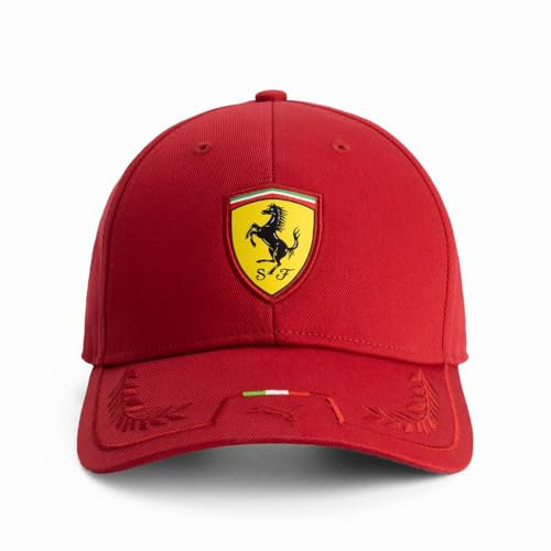 PUMA Scuderia Ferrari F1 Cappellino con Striscia Italiana - Rosso - Taglia Unica