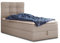Boxspringbett Best Mini mit Bettkasten und Matratzentopper - Einzelbett mit Bonell-Matratze und Topper, Polsterbett, Bett, Schlafzimmer (100 x 200 cm, Beige (Inari 22))