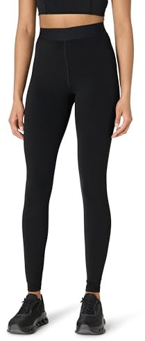 Amazon Essentials Damen Active FormFlex Buttery Soft Yoga-Leggings mit elastischer Taille hohe Taille volle Schrittlänge von 70cm, Schwarz, L