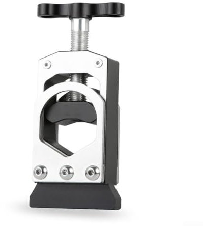 Getdoublerich Utensile da taglio per tubi della bicicletta, in lega di alluminio, per forcella e manubrio, accorciatore per MTB e bici da strada, guida da 19-38 mm per tubi in acciaio/carbonio (nero)