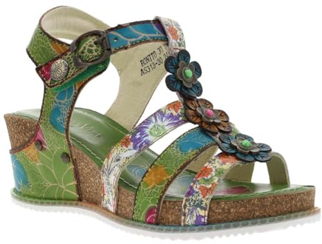 LAURA VITA - Nu-Pieds Cuir Talon compensé - Taille 37