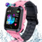 Puhiuyoi Orologio Smartwatch Bambini con GPS IP68 Impermeabile,Orologio Telefono per Ragazzo e Ragazza,SOS Fotocamera Sveglia Modalità Silenziosa,Orologio Intelligente Bambini 4-12 Anni Regalo