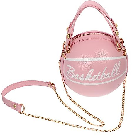 TOVINANNA Sac De Sport Basketball Forme De Ballon De Basket Sac à Main Pratique Pour Femme Pochette Polyvalente Pour Shopping Et Voyages