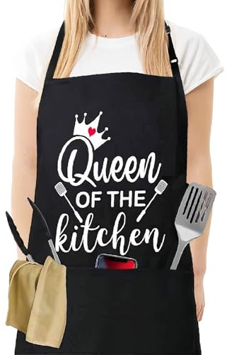 Kochschürze Lustig, Küchenschürze Herren Kochschürze Damen Lustig Verstellbar Kochschürzen Apron Küchenschürzen Küchenschürze Damen Grillschürze Schürze Personalisiert für Männer für Köche Kochen