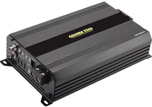 Ground Zero GZCA 3000X.M1 - Amplificatore Competition Mono‑Classe D 1Ω stabile, ca. 3000 W RMS, crossover attivo e basso boost - Tecnologia Classe D