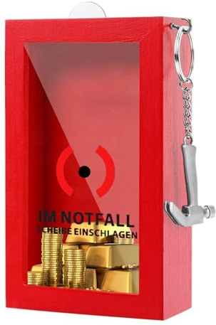 Simsky Lustige Notfallbox mit Hammer - Personalisierte Geschenkbox für Geldgeschenke, Süßigkeiten Kreative DIY Geschenkidee für 18. Geburtstag, Hochzeit, Jubiläum - Geschenk für Frauen & Männer