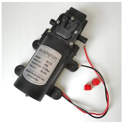 Mini bomba de agua eléctrica de alta presión Dc 12v 24v 4L/min, bomba de agua de diafragma autocebante de 45W(Return valve type,DC24)