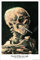 1art1 Vincent Van Gogh Poster Schädel Mit Brennender Zigarette, 1886 Plakat | Bild 91x61 cm