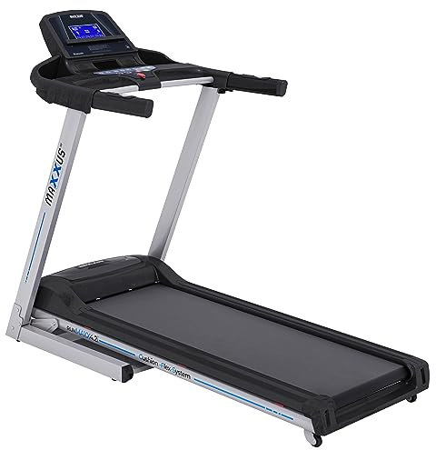 MAXXUS Laufband RunMaxx 4.2i - Klappbar, Für Zuhause, Elektrisch, bis 16 km/h, mit Display, Neigung, 36 Programmen, Rollen, Tablethalterung, Bluetooth, zum Joggen/Laufen - Treadmill, Heimlaufband