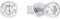 Amor Ohrstecker 925 Sterling Silber Damen Ohrschmuck, mit Zirkonia synth., 0,4 cm, Silber, Kommt in Schmuck Geschenk Box, 9062263
