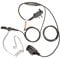 Covert Earpiece with PTT Microphone Compatible with ICOM Radio (2 Pin Screw-In) IC-F2000 IC-F1000 F11 F12 F14 F15 F21 F22 F24 F25 F31 F34GS F34GT F41 F44GS F44GT F4029 F4002 F4003