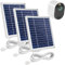 Uogw Lot de 3 chargeurs de panneau solaire compatibles avec Arlo Pro 4/Arlo Pro 3/Arlo Pro 5S 2K/Arlo Ultra 2/Arlo Ultra/Go 2, avec câble de charge magnétique étanche de 3,5 m, support réglable (pas