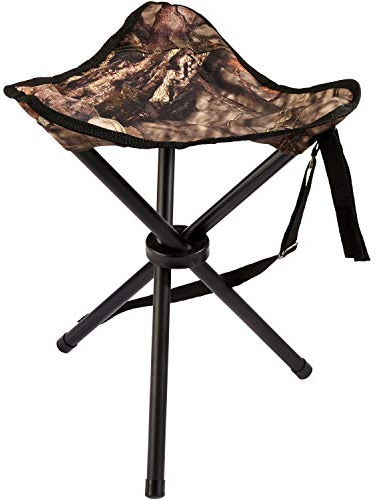 Ameristep Portable Folding Design Hunting Lightweight Heavy-Duty Tripod Stool, Mossy Oak Break-Up Country