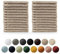 Blumtal Premium Frottier Gästehandtücher Set 24 teilig 100% Baumwolle - Oeko-TEX zertifiziertes Gästehandtuch 24x (30x30 cm) - saugstarkes Gästetücher Set waschbar °60 - Handtücher Beige/Taupe