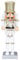 PRETYZOOM 1Pc Weihnachten Nussknacker Puppen Exquisite Festival Nussknacker Figur Puppe Home Decor Weiß
