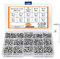 M3 Schrauben Set - 1110 Stück Sechskantschrauben - Edelstahl Sechskopf-Knopf Schrauben Set - Innensechskant Schrauben Muttern Unterlegscheiben Sortiment Kit - mit Aufbewahrungsbox