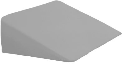 Dukal | Bezug für Keilkissen | 55x60x25 cm | aus hochwertigem DOPPEL-Jersey | 100% Baumwolle | Farbe: grau