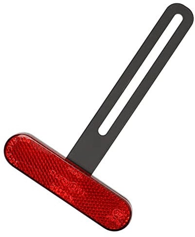 Universal Motorrad Kennzeichen Rückstrahler mit Halter E - Geprüft Kennzeichenhalter Zubehör Reflektor (Standart Rückstrahler mit Halter)