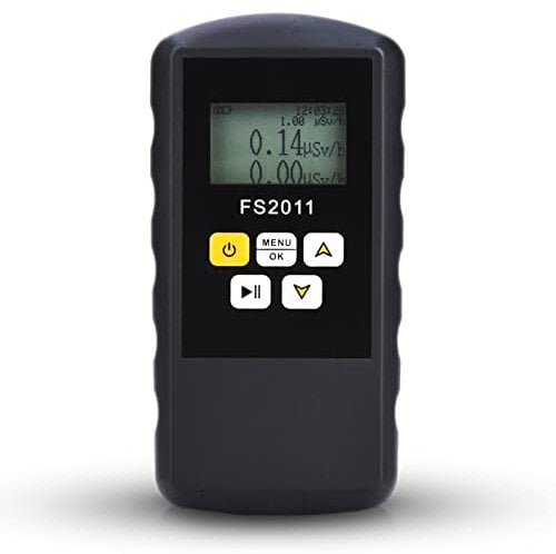 Geigerzähler,FS2011 β γ χ Ray Gamma Nuklear Geigerzähler mit Dosimeter,2 Erkennungsmethoden,3 Alarmmethoden Geigerzähler Handy Tragbarer Dosimeter Detektor