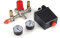 Air Compressor Pressure Control Switch, Air Compressor Switch, Pressure Control Switch Valve Manifold Regulator, with Double Gauges