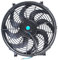 TOTMOX 12inch Car Slim Electric Fan Pull Push Radiator with Mounting Kit, Universal Engine Bay Cooling Fan Modified, Black