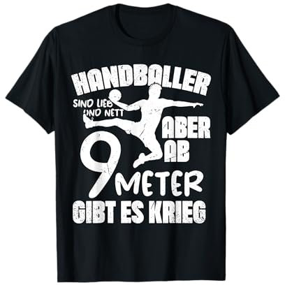 Handballer Sind Lieb Lustiger Handball Spruch Handballfan T-Shirt